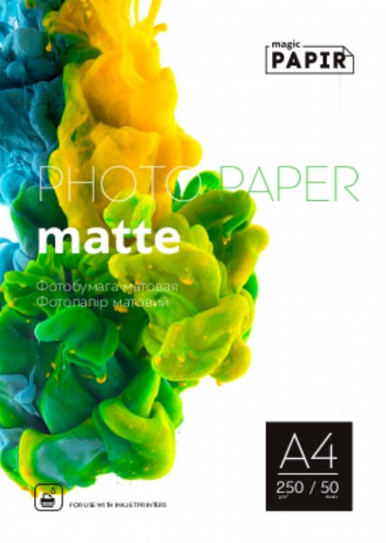 

Фотобумага A4 Matte Paper 250g 50л Magic-PAPIR