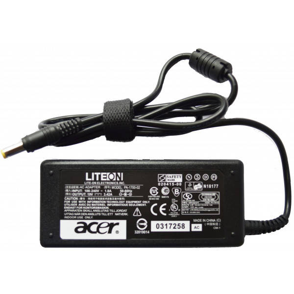 

Зарядка для Acer 19V 3.42A 65W 5.5x1.7 мм + силовой кабель