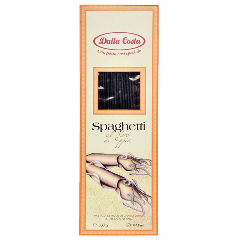 

Спагетти "Dalla Costa" с чернилом каракатицы "Италия" 0.5 kg