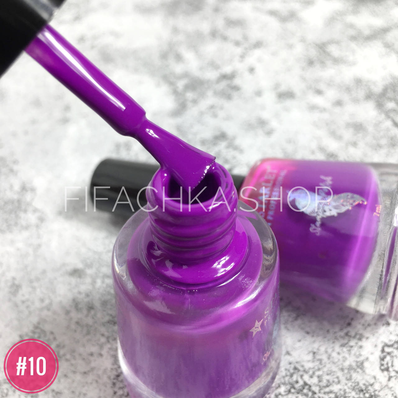 

Лак для стемпинга Starlet Professional 7 мл №10, Фиолетовый