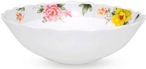 

Набор 6 салатников "Шиповник" Ø20см (900мл), стеклокерамика, Белый