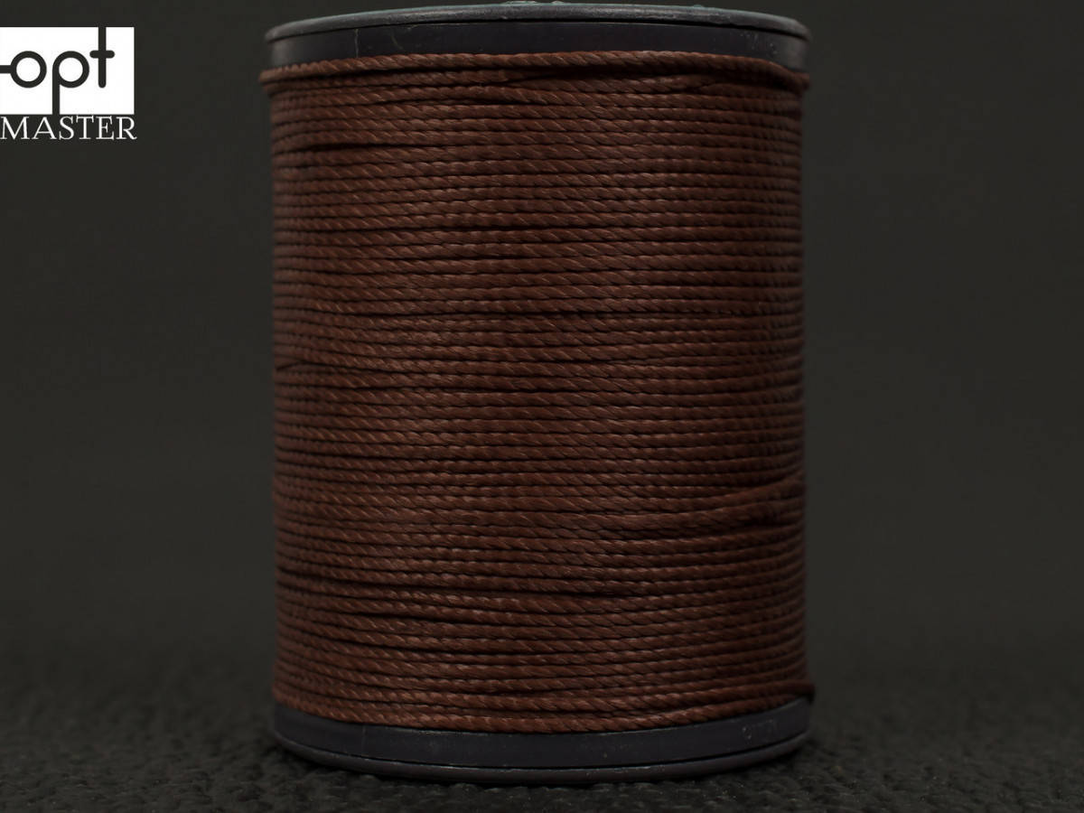 

Galaces 0.8мм кофейная (S020) круглая вощёная нить по коже