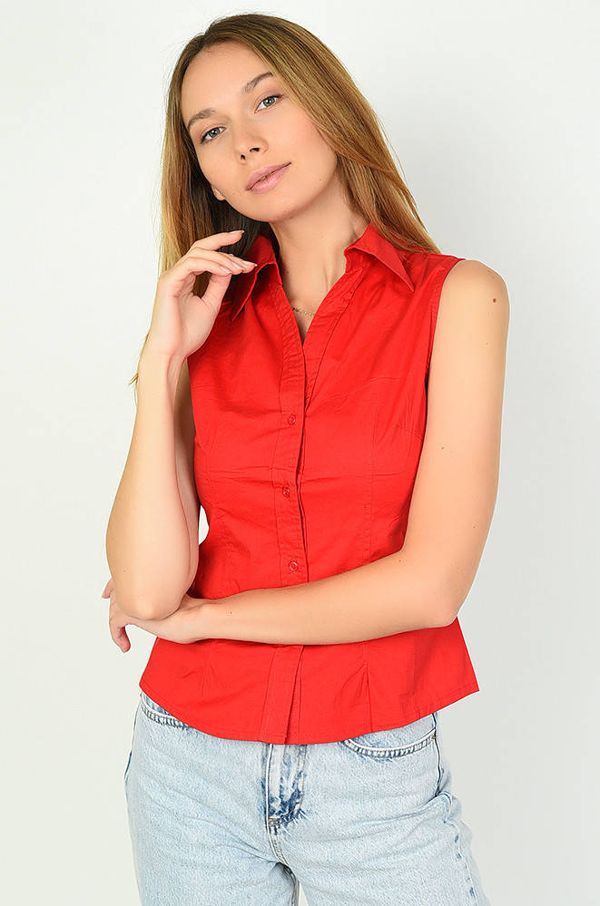 

Рубашка женская красная AAA 134753M