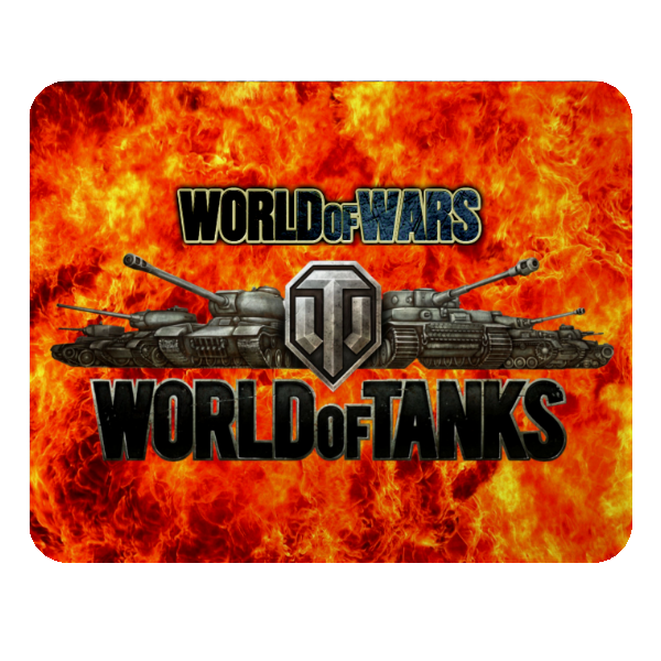 

Коврик под мышку World of Tanks.Тканевый. Классный подарок танкисту., Красный