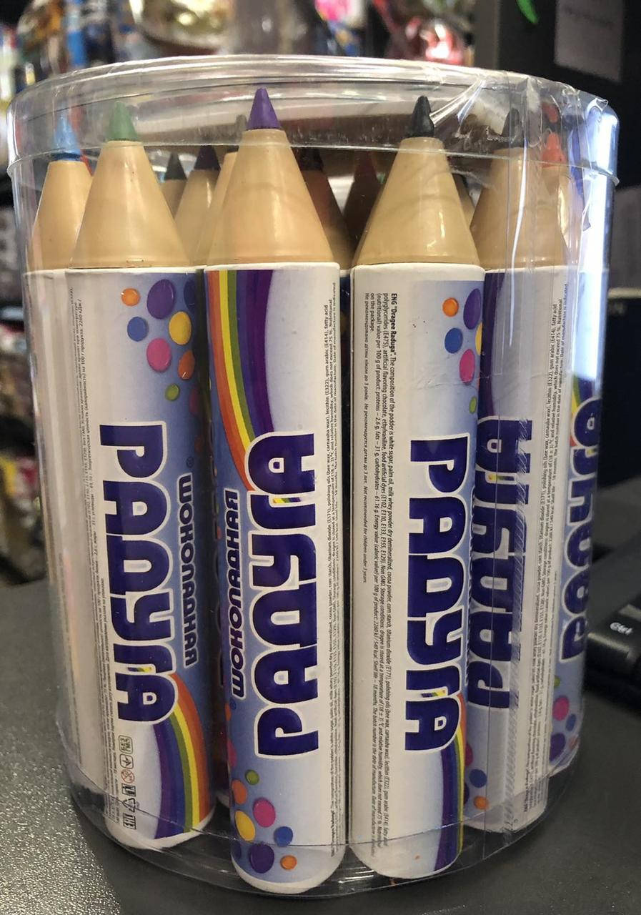 

Карандаш с драже Радуга 15 гр 24 шт