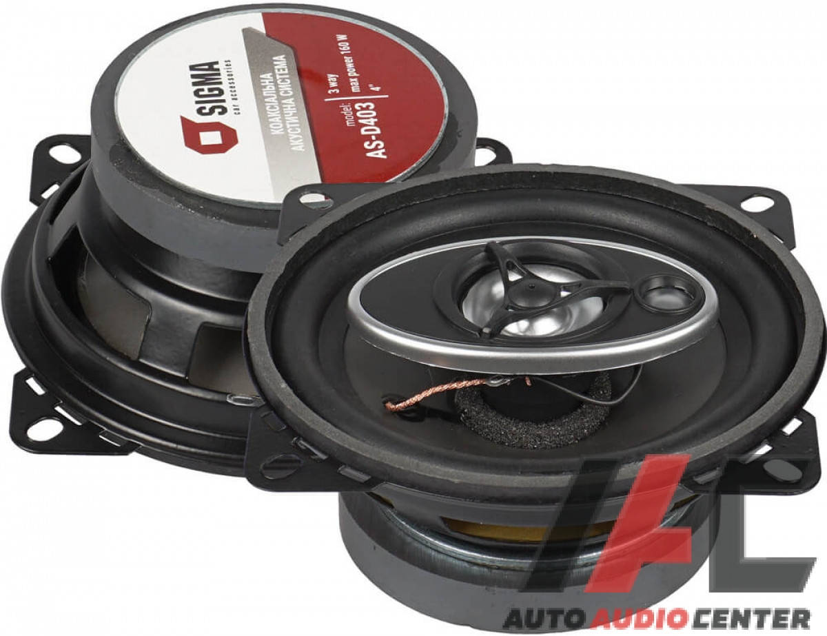 

Динамики в авто колонки 10 см 3-way speaker SIGMA AS-D403