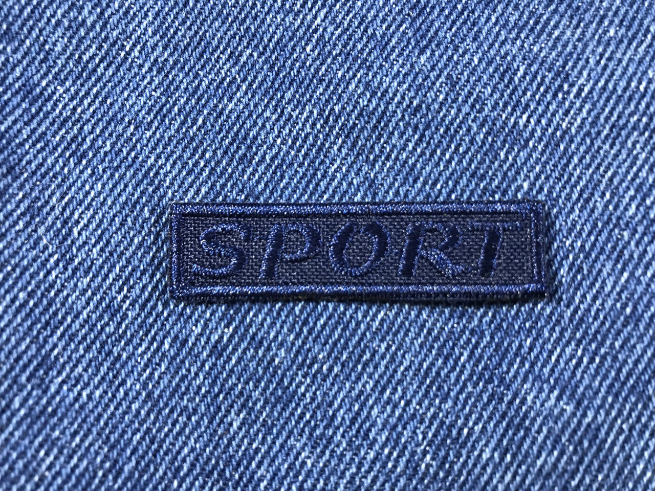 

Нашивка SPORT цвет темно синий 50х13 мм