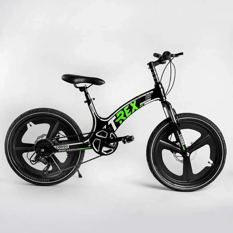 

Детский спортивный велосипед 20’’ CORSO «T-REX» TR-88103 (1) магниевая рама, оборудование MicroShift