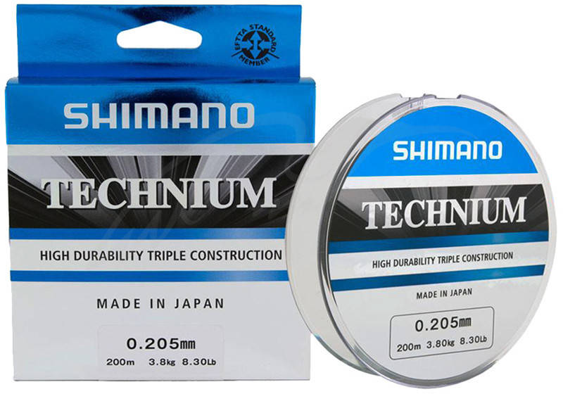 

Леска Shimano Technium 200m 0.205mm 3.8kg, Черный