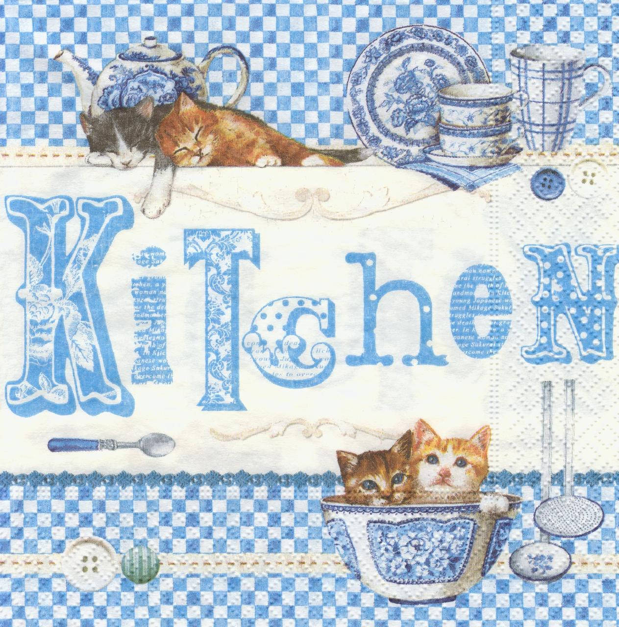 

Декупажная салфетка Кухня 7077