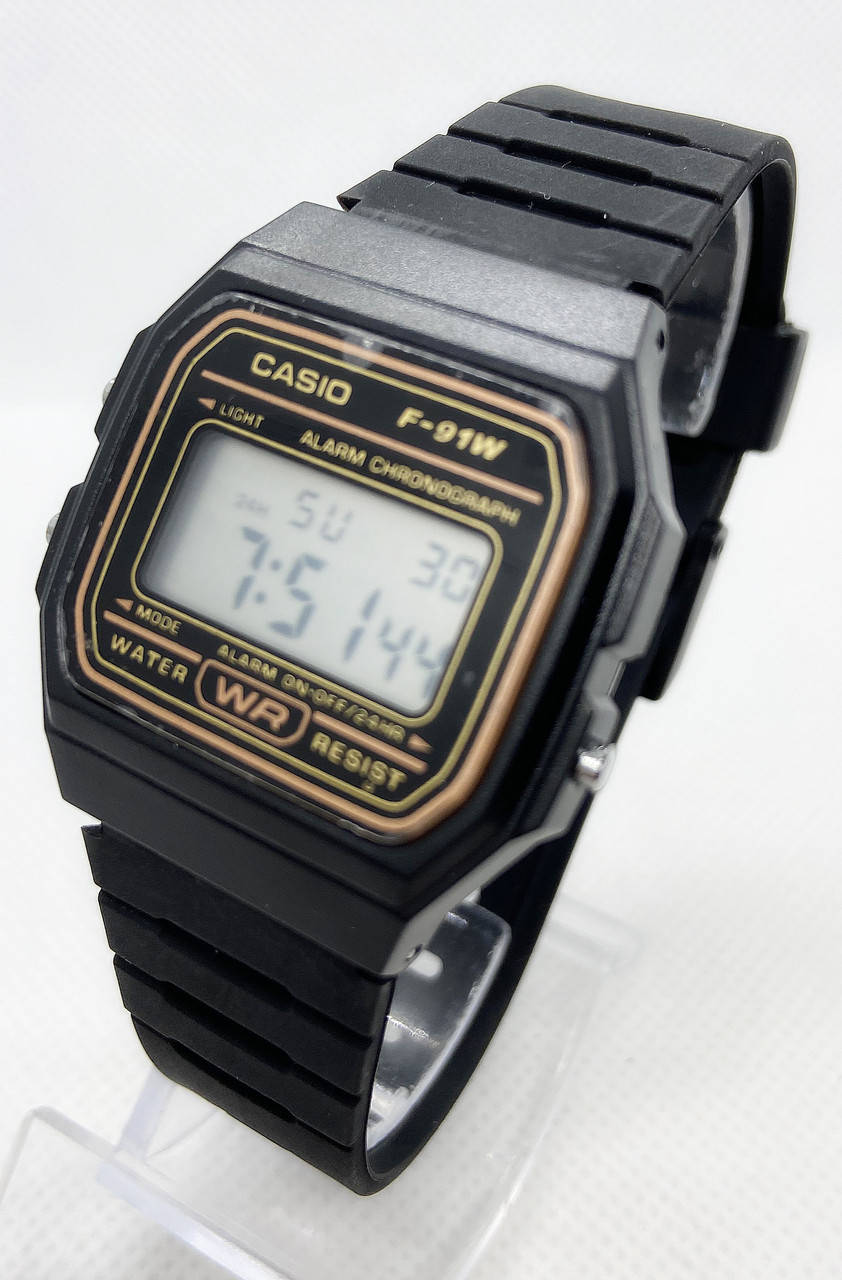 

Часы мужские наручные электронные CASIO (Касио) F-91W Черные ( код: IBW821BY )