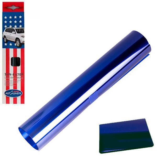 

Полоска на лобовое стекло простая Autodnepr 0.2x1.5м Blue, Синий