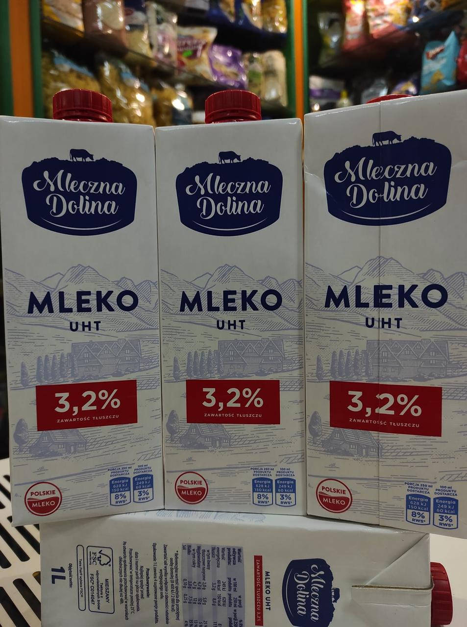 

Молоко Mleczna Dolina 3,2% 1л Польща