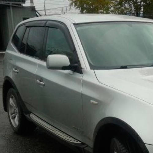 

Дефлекторы окон ветровики БМВ Х3 (Е83) BMW X3 (E83) 03-10 КТ (Накладные)