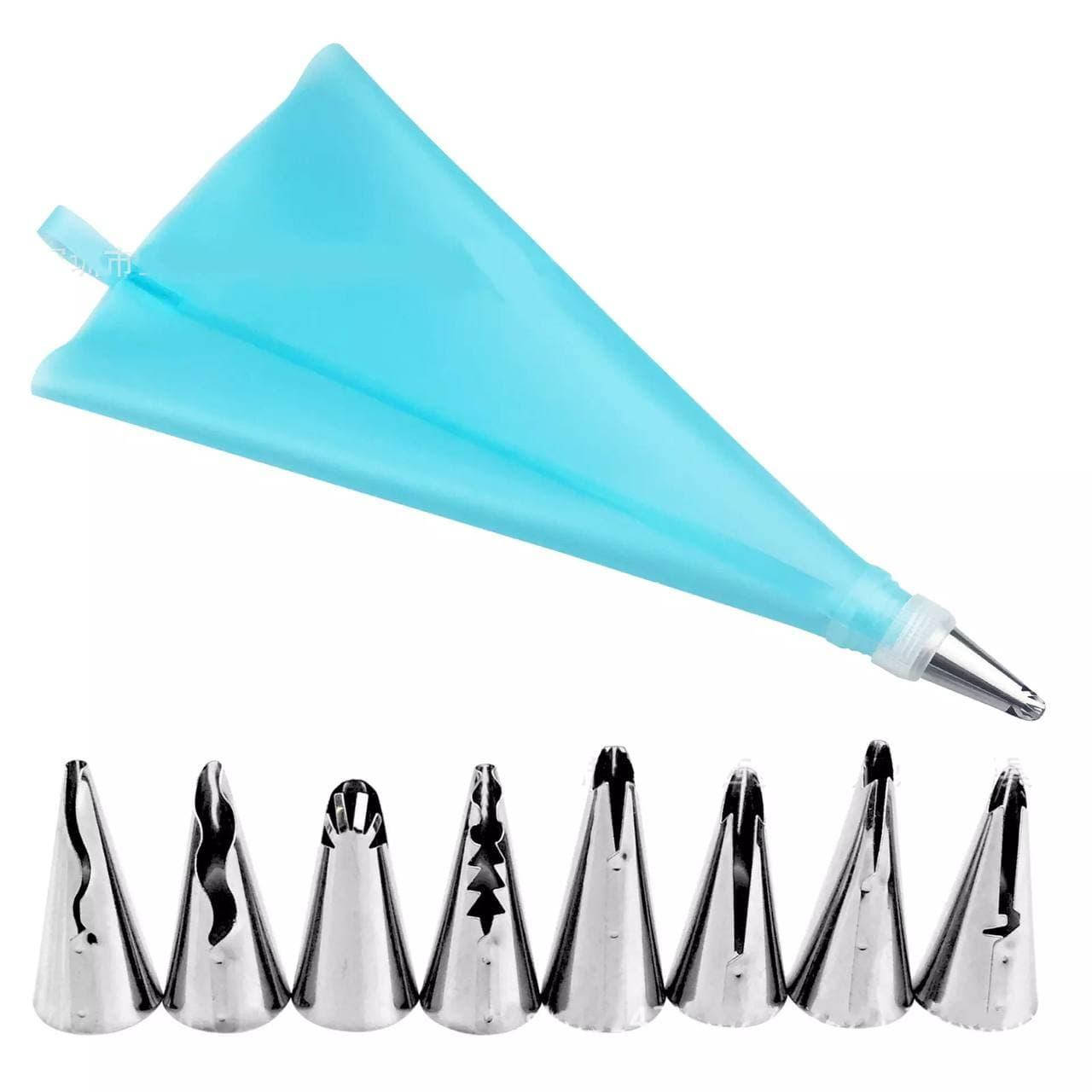 

Набор кондитерских насадок мешок и переходник (9 предметов)