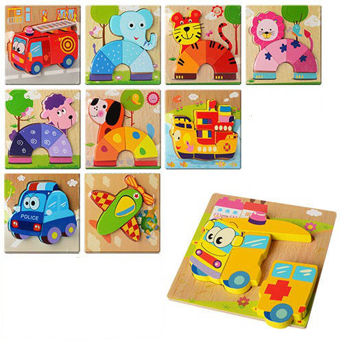 

Деревянный пазл-вкладыш в ассортименте