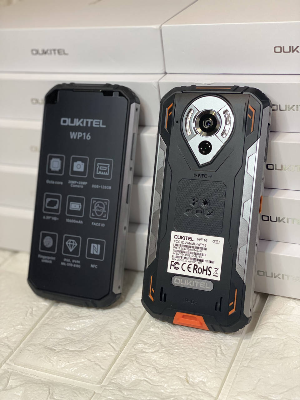 

Смартфон Oukitel WP16 Orenge 8/128Gb 4G NFC 10600mAh Android 11
