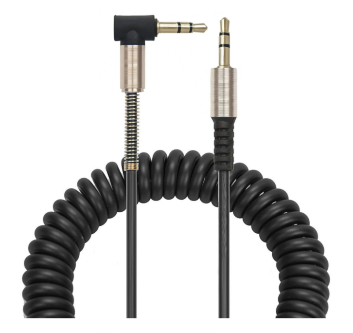 

Кабель DK AUX Metal Spiral 150см Mini-Jack на Mini-Jack (black), Черный