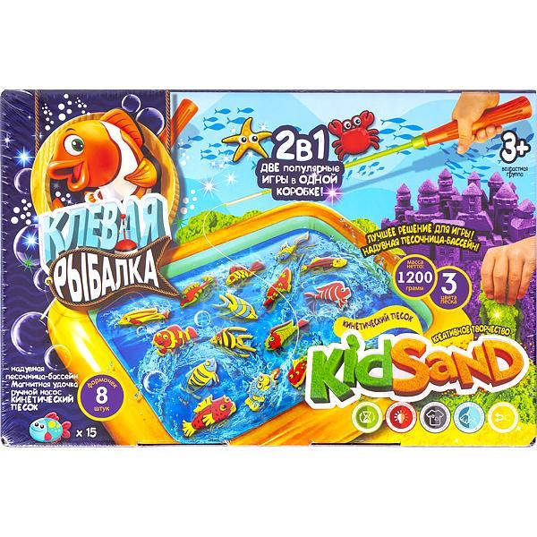 

Игра большая «Клевая рыбалка и «Кинетический песок»