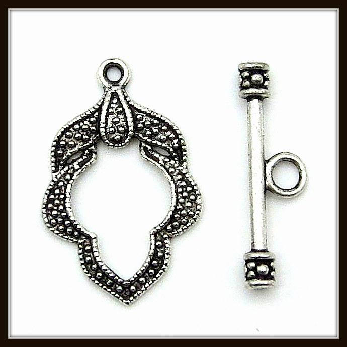 

Замок тогл "лист" серебро (2,7х1,7, h 2,4 см) 6 шт в уп