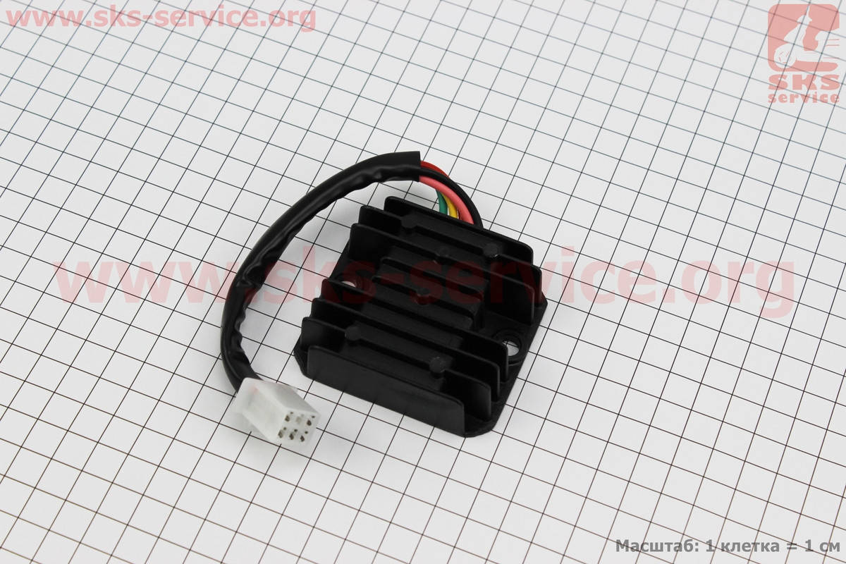 

Регулятор напряжения - 5 проводов для мотоцикла VIPER -125-J (двигатель СВ-125сс-200сс)