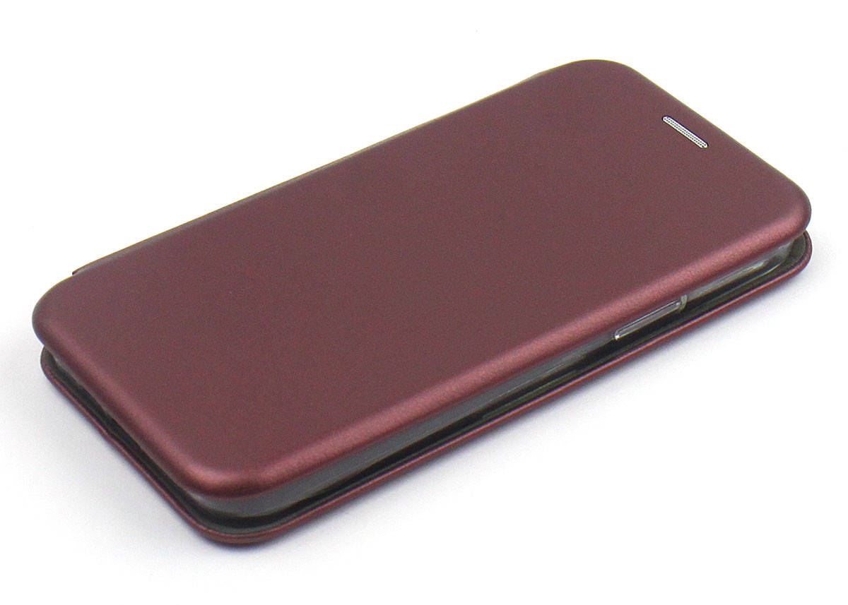 

Чехол книжка Level для iPhone 12 / 12 Pro Экокожа Бордовый