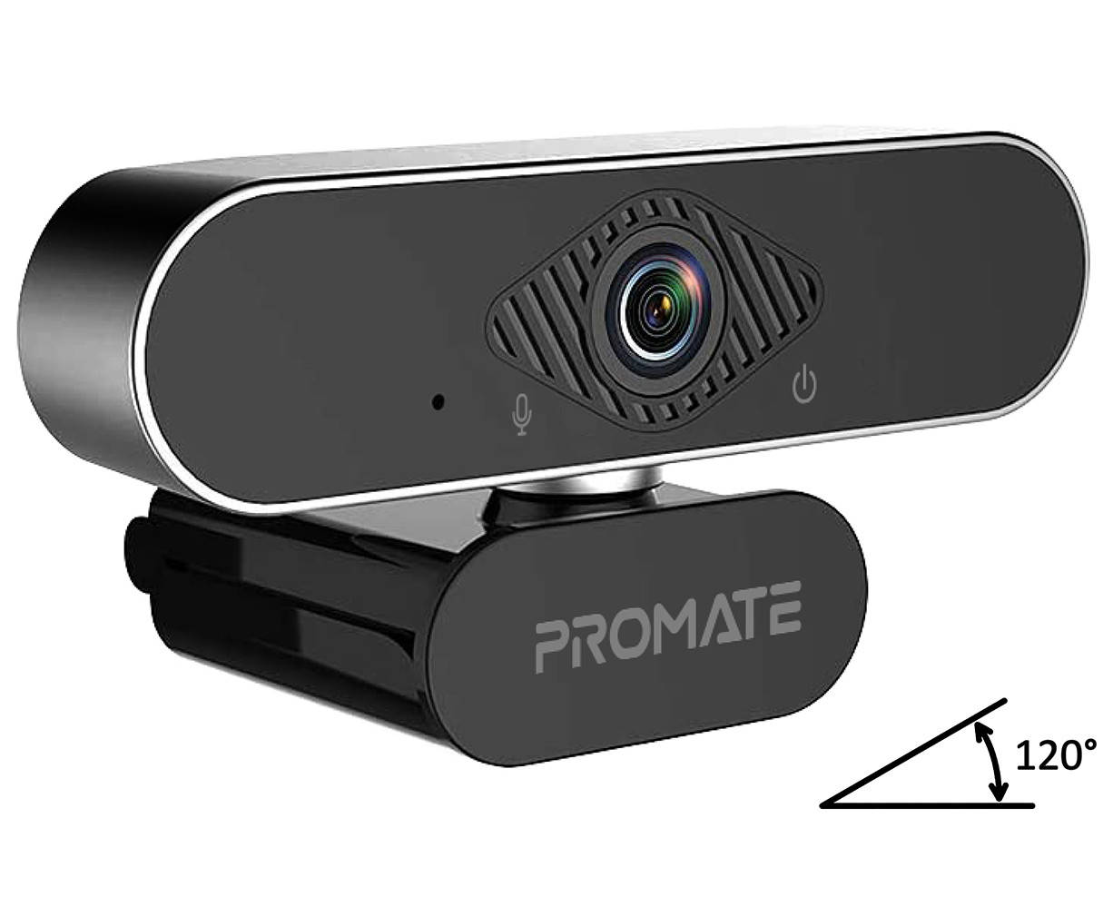 

Веб-камера с автофокусом Promate ProCam-2 FullHD USB Black, Черный