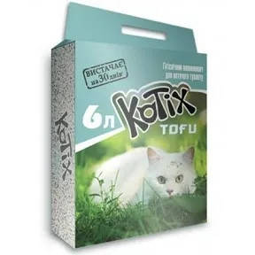

Наповнювач соєвий для котів KOTIX TOFU Classic, 6L