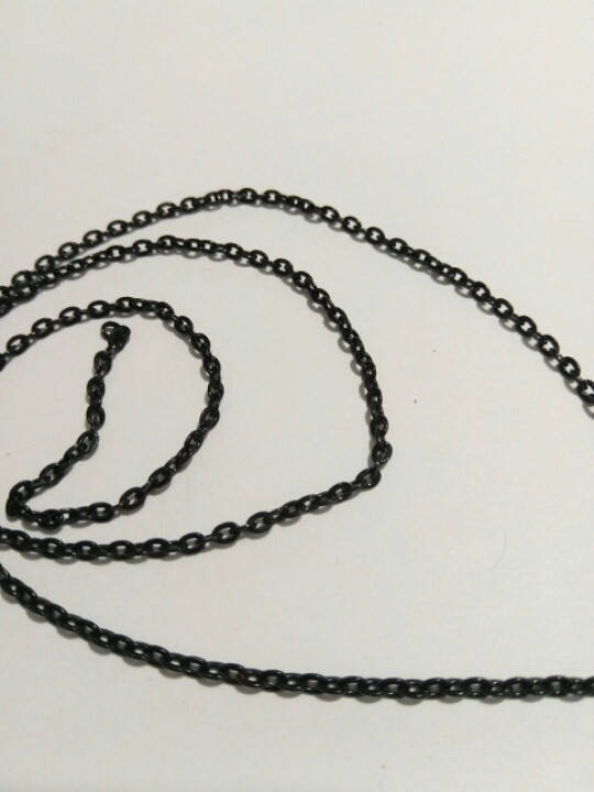 

Цепочка черная мелкая