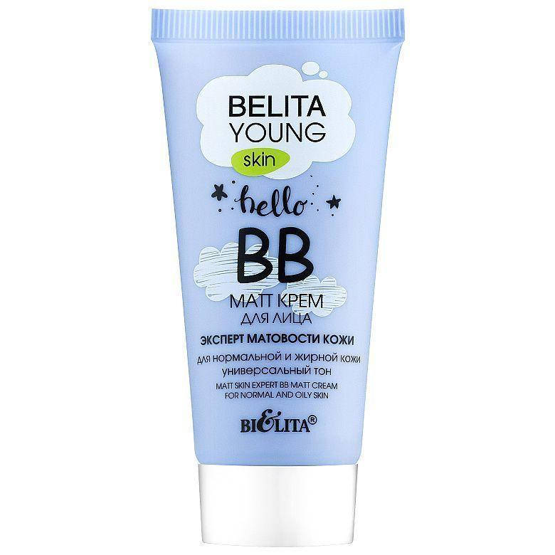 

Крем-matt для лица "Эксперт матовости" BB Bielita Young Skin, 30мл