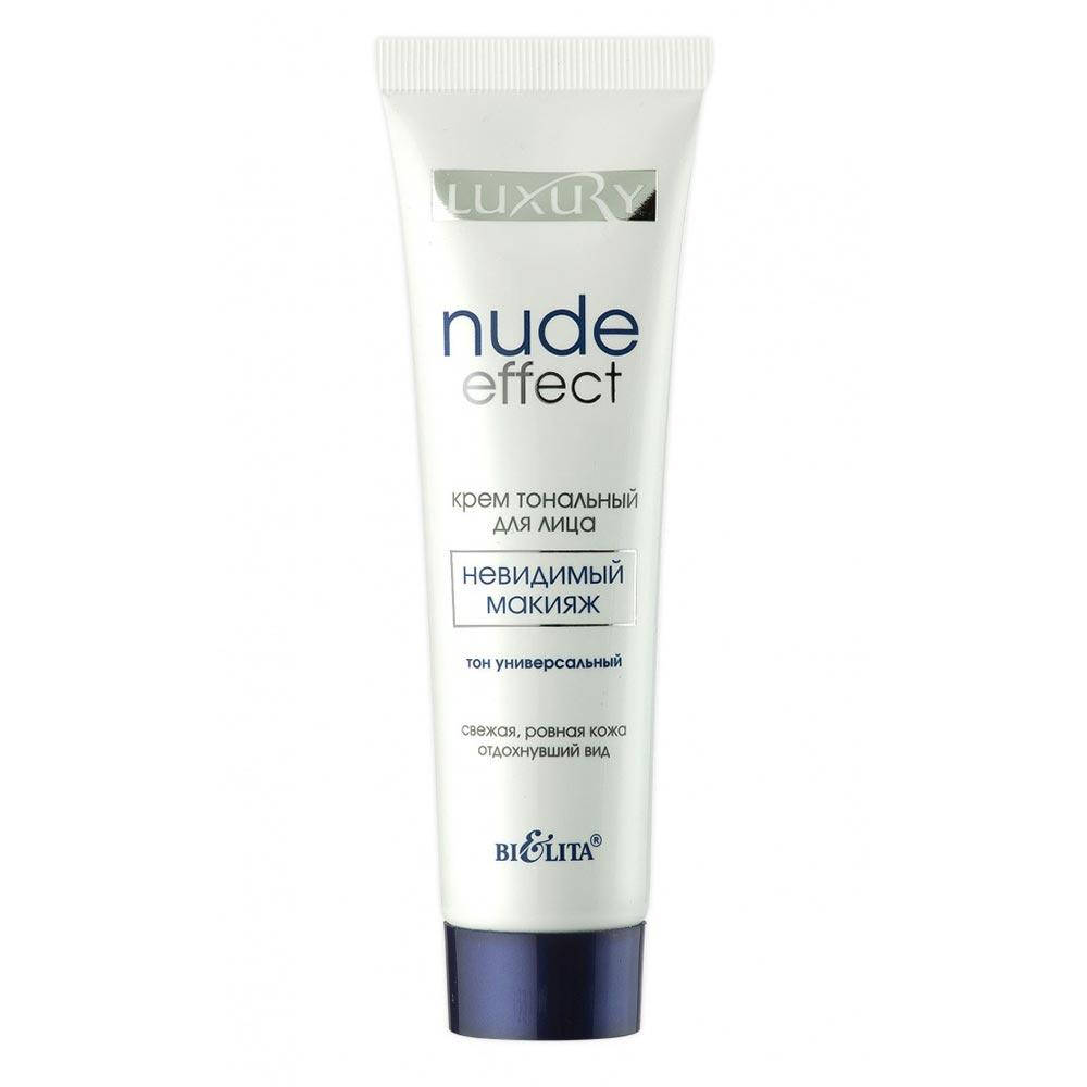 

Крем тональный для лица Nude Effect невидимый макияж тон универсальный, Luxury Bielita