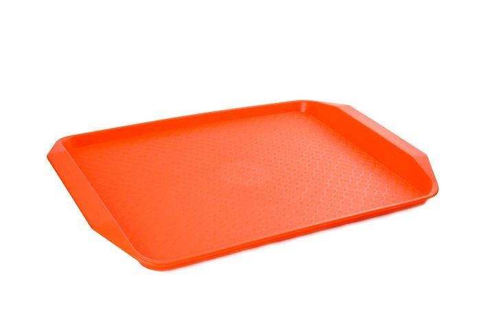 

Поднос пластиковый с ручками для сервировки 400*300*20 мм Empire 1319, Оранжевый