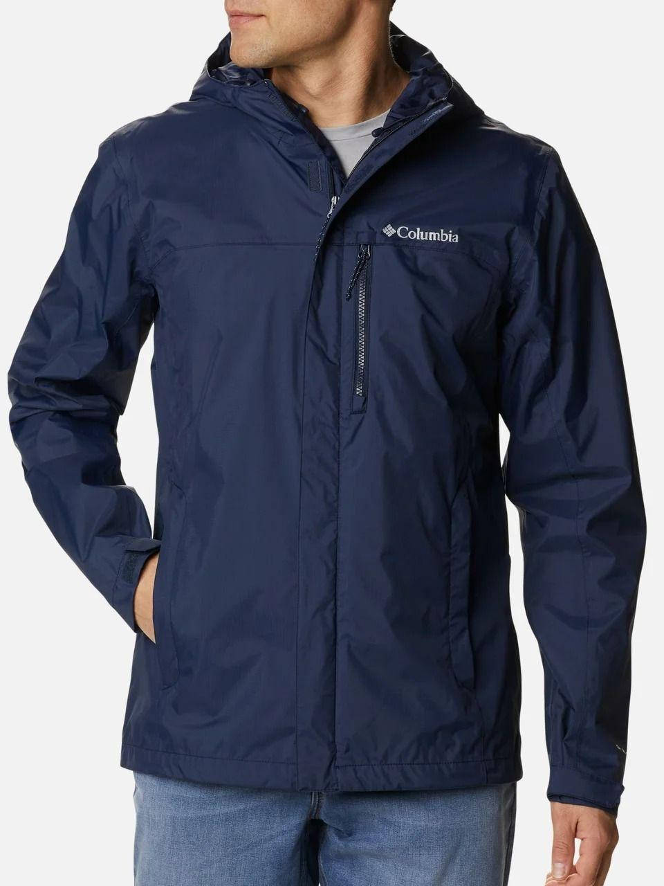 

Куртка ветрозащитная мужская Columbia Pouring Adventure™ II Jacket тёмно-синий