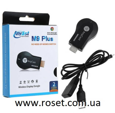 

Медиаплеер AnyCast M9 Plus HDMI, адаптер Wi-Fi