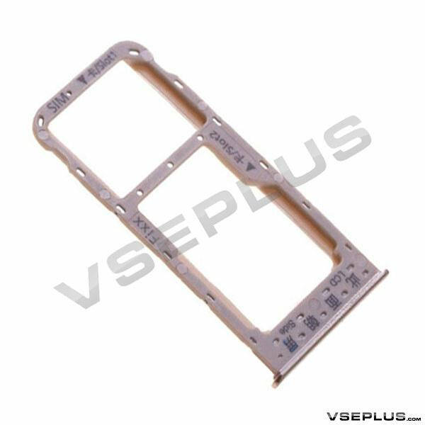 

Держатель SIM карты Huawei FIG-LX1 P Smart, с разъемом на карту памяти, золотой
