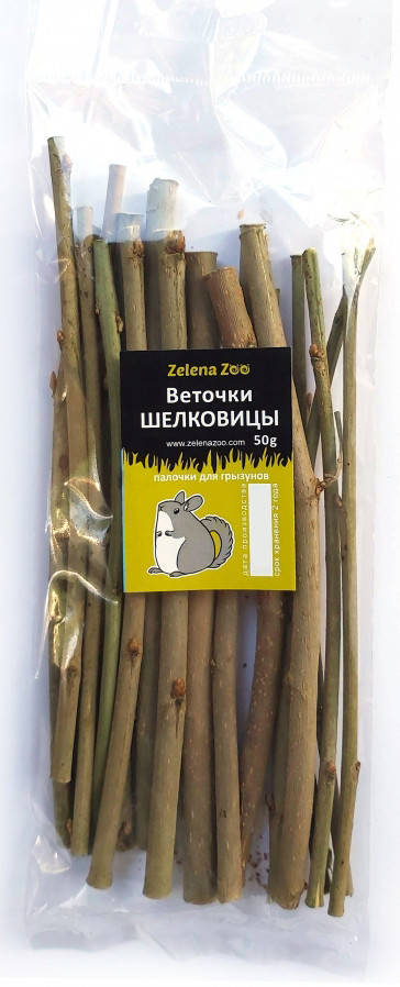 

Ласощі для гризунів - Гілочки шовковиці для гризунів, 50г