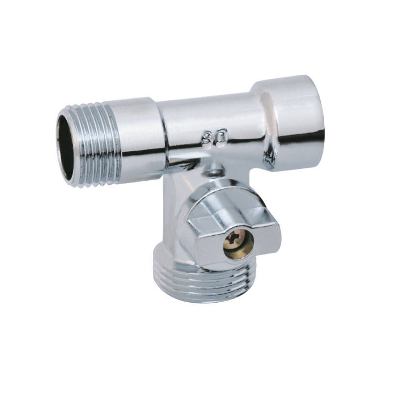 

Кран приборный шаровой SD Plus 1/2"х3/4"х1/2" ННВ