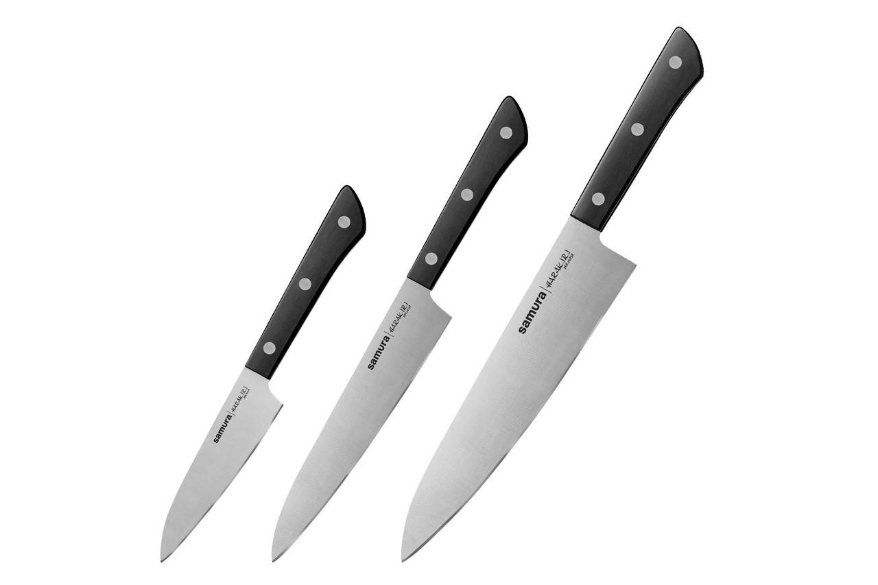 

Набор кухонных ножей из 3-х предметов Samura Harakiri (SHR-0220B)