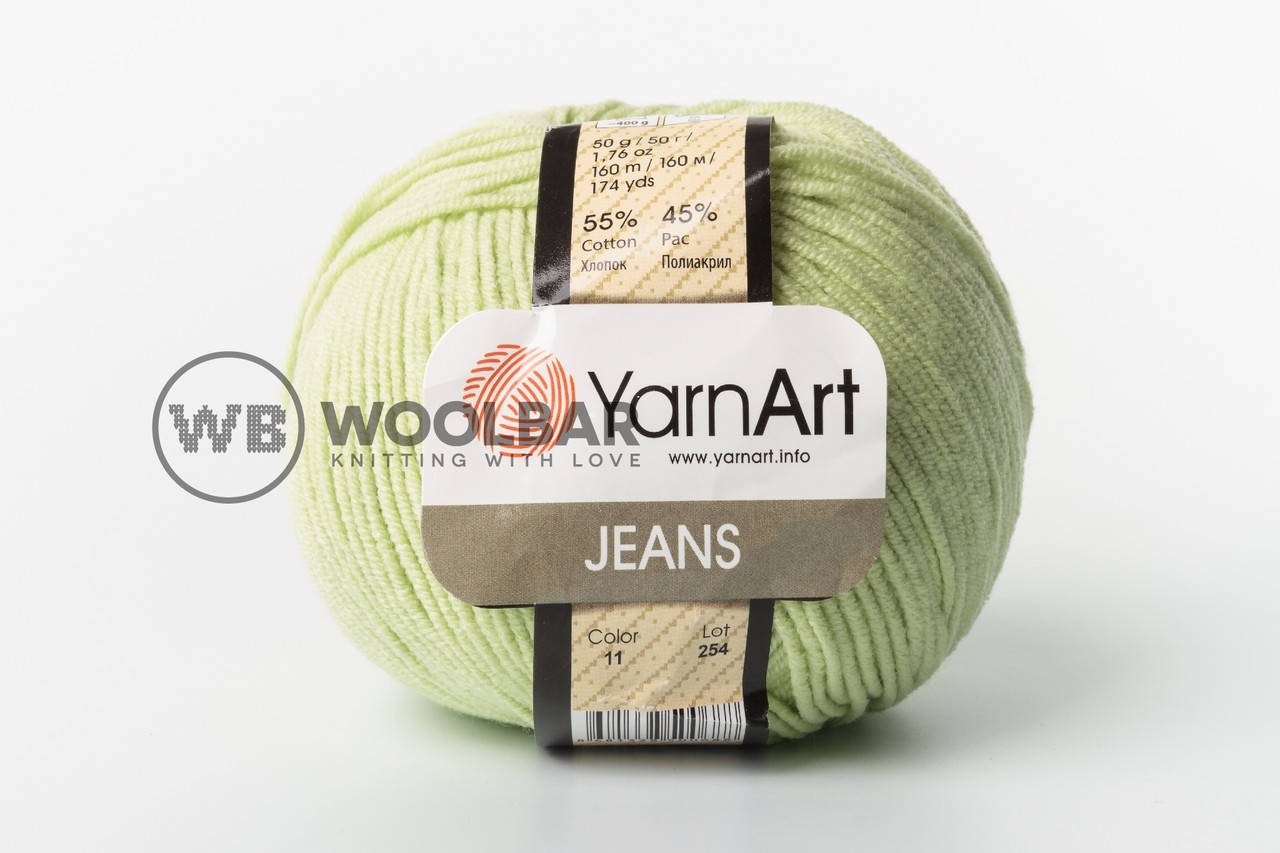 

Пряжа YarnArt Jeans 11 салат