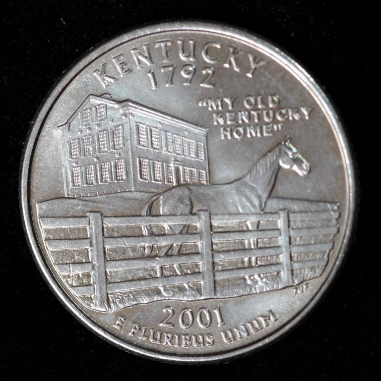 

Монета США 25 центов 2001 г. Кентукки