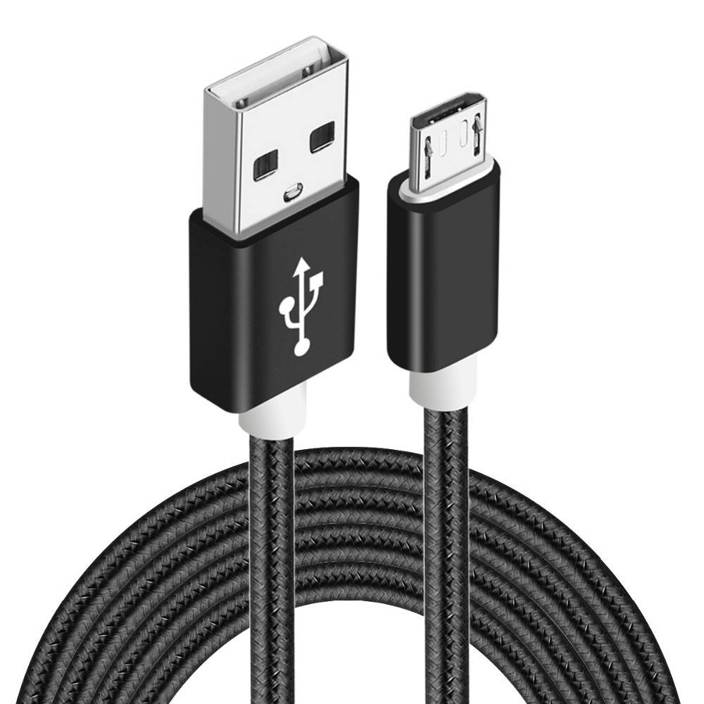 

Кабель Lapu micro USB Андроид Шнур для Зарядки 1,5 метра нейлон Black, Черный