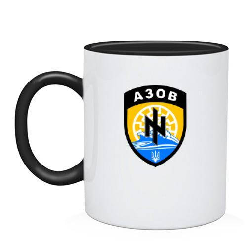 

Чашка с эмблемой полка АЗОВ, Черный
