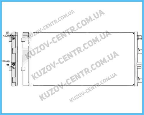 

Радиатор кондиционера Renault Duster (10-) (AVA)