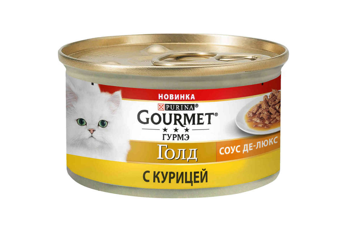 

Gourmet Gold консервы для котов 85 г х 12 шт с курицей в соусе