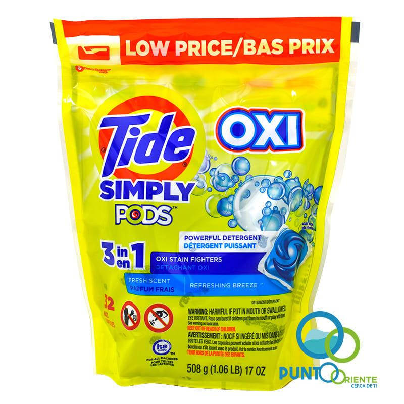 

Оригинальные Капсулы для стирки универсальные Tide Simply Pods 3in1 Oxi 32шт (США)