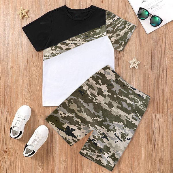 

Костюм летний для мальчика "Камуфляж", шорты и футболка, от 86 до 134 см роста