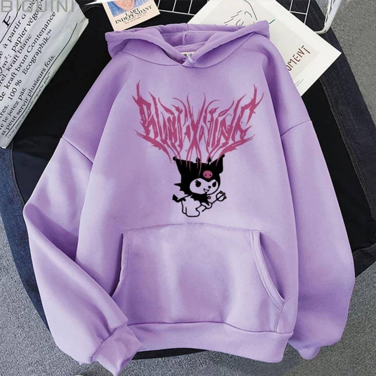 

Тёплый женский батник oversize на флисе с капюшоном (цвета в ассортименте) лиловый