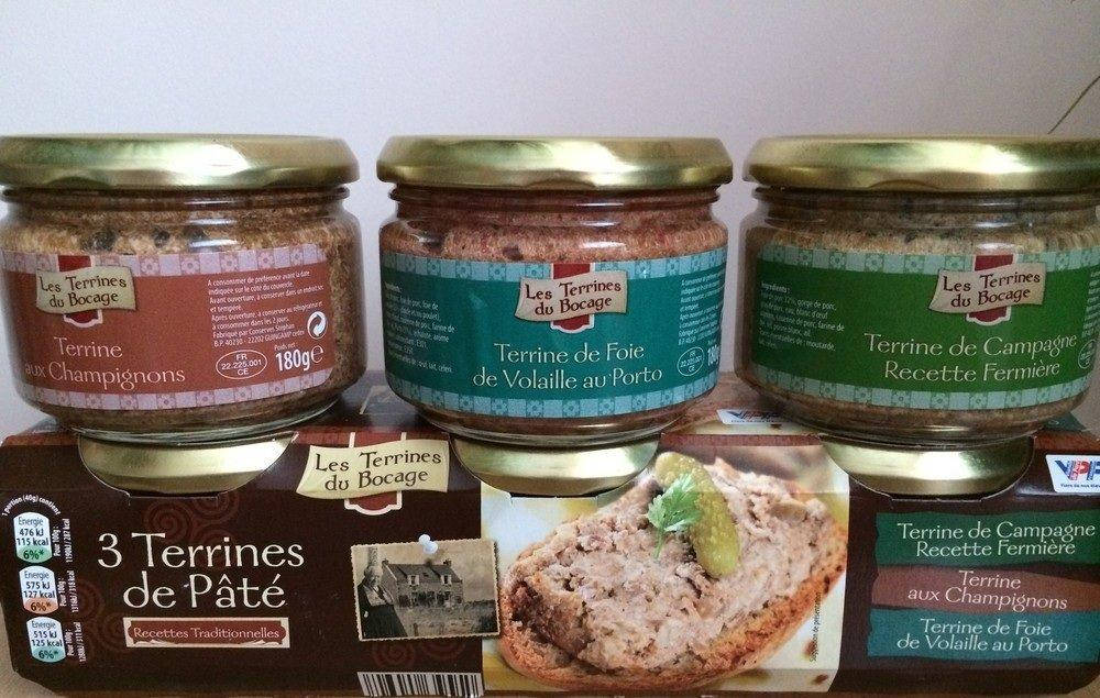 

Паштет Свиной 3 terrines de pate 3х180г франция