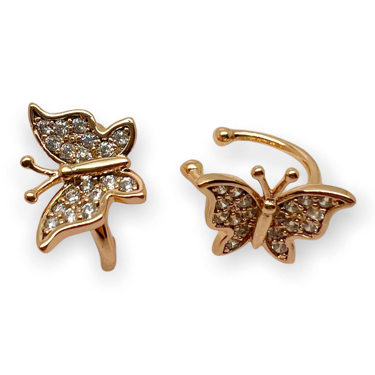 

Каффы бабочка . Xuping. 18k