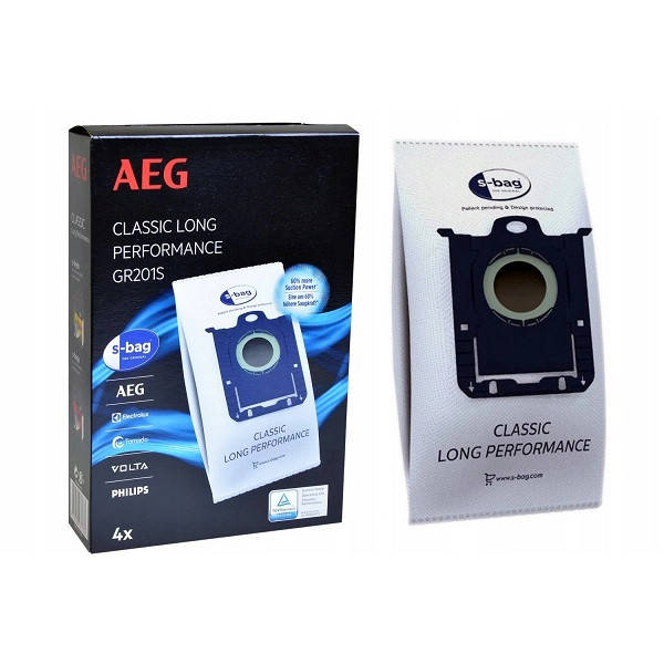 

Набор мешков (4шт) GR201S Classic Long Performance для пылесосов Electrolux 9001684746